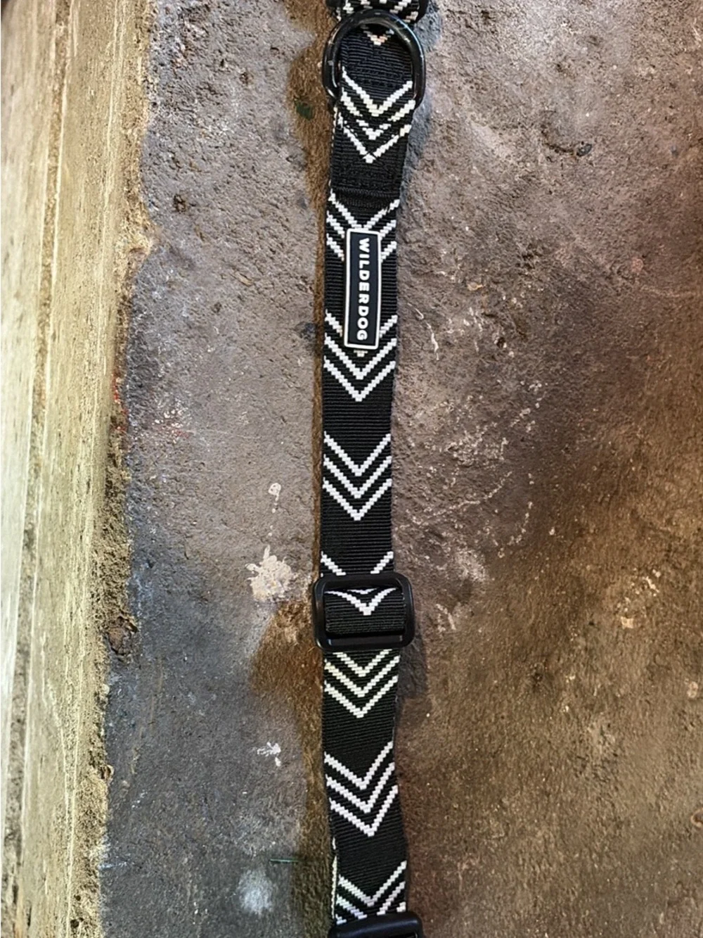 Wilderdog Black & White Chevron Adjustable Dog Collar